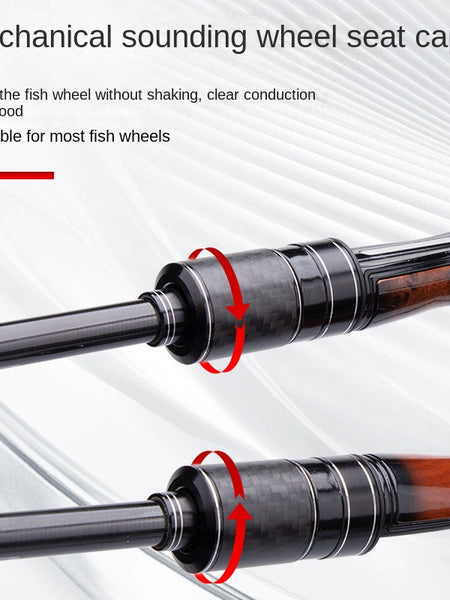 35CM Telescopic Lure Rod UL Ultra-short Mini Portable Carbon Fiber Sliding Float Fishing Rod