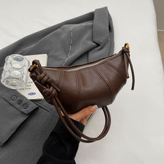 Brown bag women's crossbody bag cow horn bag