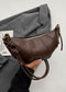 Brown bag women's crossbody bag cow horn bag