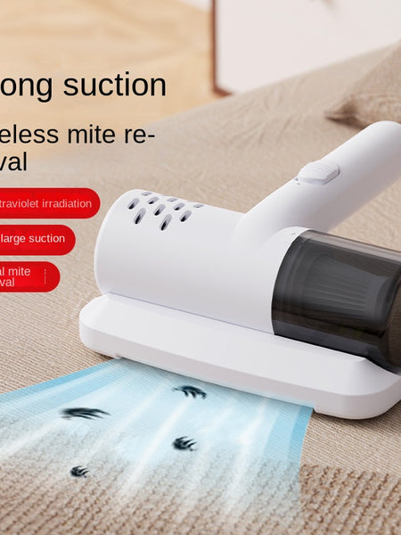 Home Wireless Mini Dust Mite Remover, Powerful Suction, Cordless Bed Dust Mite Cleaner, Compact Mite Remover