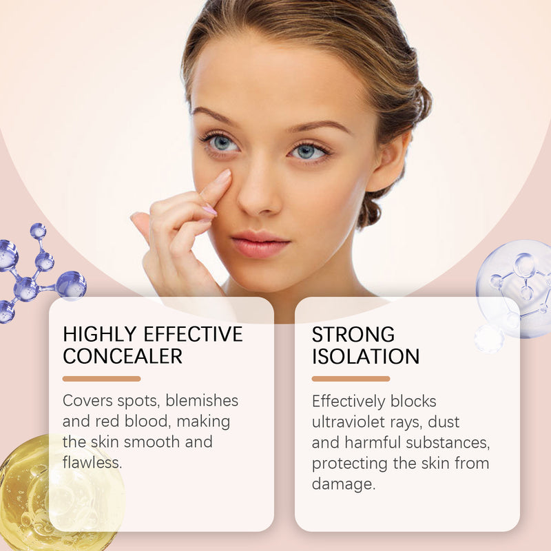 Jaysuing Three-Color Protective Primer, Concealing Primer, Skin Care, Moisturizing, Covering Blemishes, Smoothing And Maintaining Makeup