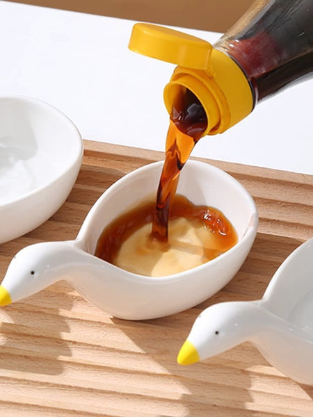 Dish Cute Small Plate for Home Use, Elegant Snack Dish, Korean BBQ Dipping Tray, Vinegar Dish, Mini Dipping Plate