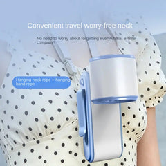 Handheld High-Speed Ice Cooling Fan — 100-Speed USB Rechargeable Portable Personal Fan, 3600mAh