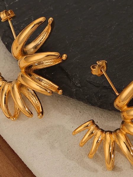 Titanium Steel Irregular Shape Earrings