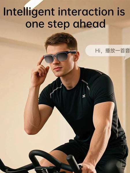 AI intelligent wireless Bluetooth 6.0 glasses listening to music making calls sports long battery life AI translation