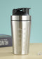 Stainless Steel Protein Shaker Bottle with Mixing Ball - Leak-Proof Gym & Sports Portable Shaker Cup