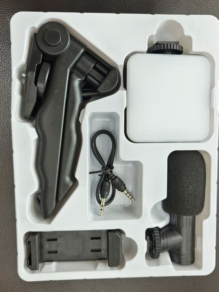 Desktop Beauty Leg Pocket Fill Light with Microphone Set Single Reflex Conference Lamp Handheld Photography with Microphone