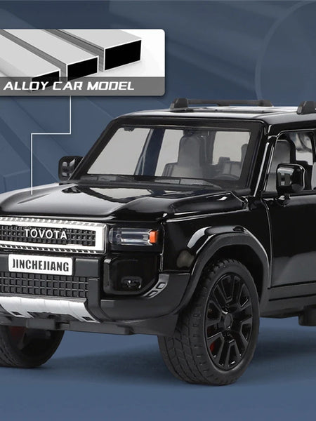 1: 32 Prado car model alloy sound and light simulation SUV domineering off-road vehicle boy toy car decoration