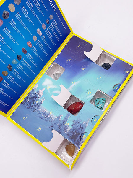 Advent Calendar Rock Blind Box 24-Day Countdown Surprise Mineral Gift Set