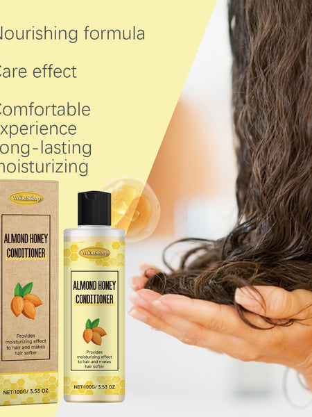 WoodSleep Almond Honey Conditioner Nourishes And Repairs Dry And Knotted Hair Ends To Restore Softness And Shine
