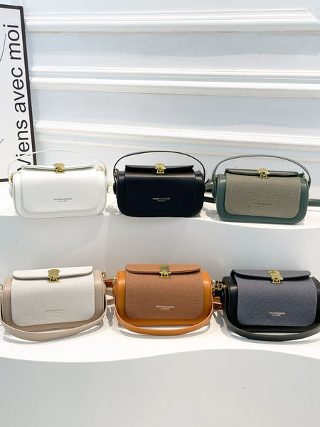 Fashionable Trendy Elegant Small Square Bag Shoulder Crossbody Bag Literary Simple Handbag Luxury Retro Box Bag Wholesale