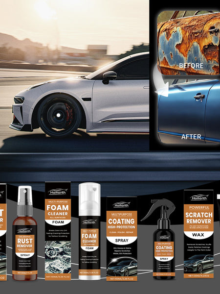 Homonth Automobile Protective Coating Spray, Multi-Functional Car Cleaning, Rust Removal, Scratch Repair, Universal Care
