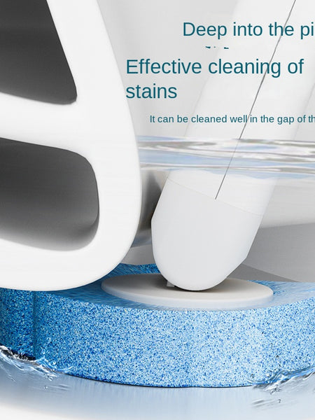 One-Time Use Toilet Brush Set, No Dead Corners, Household Disposable Replaceable Cleaning Brush Head, Antibacterial Toilet Brush for Bathroom