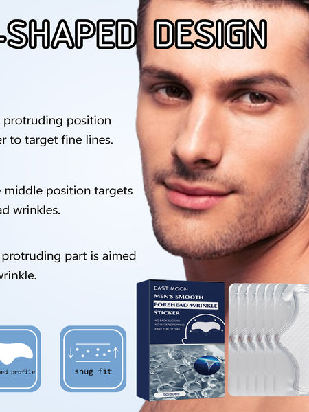 East Moon Anti-Wrinkle Forehead Patch For Men, Firming Forehead And Reducing Fine Lines And Wrinkles