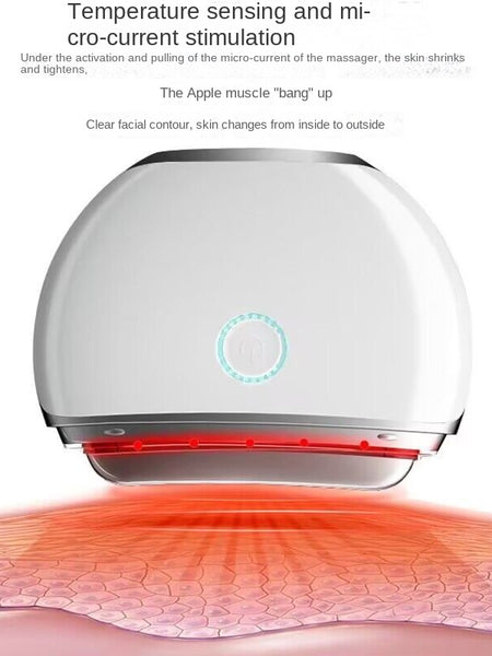 Electric Scraping Machine Facial Massager Heating Vibration Color Light Microcurrent Lifting Tightening Neck
