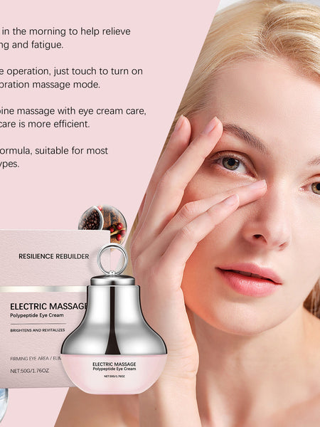 Electric Massage Eye Cream - Gentle Hydration for Delicate Eye Area, Elasticity and Nourishment, Daily Moisturizing Eye Cream