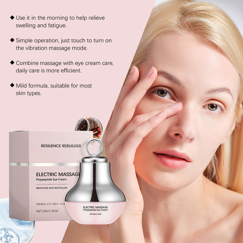 Electric Massage Eye Cream - Gentle Hydration for Delicate Eye Area, Elasticity and Nourishment, Daily Moisturizing Eye Cream