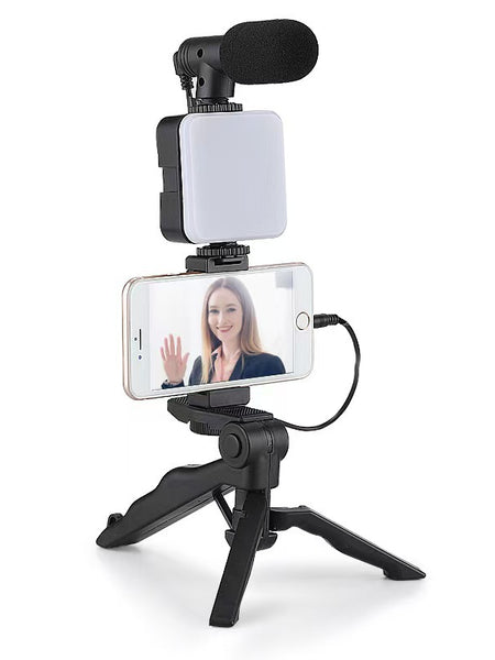 Desktop Beauty Leg Pocket Fill Light with Microphone Set Single Reflex Conference Lamp Handheld Photography with Microphone