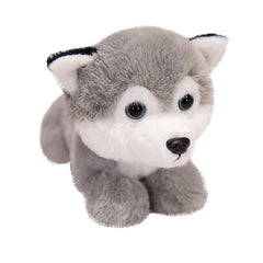 Heavy Particle Small Size Dog Lying Husky Plush Toy Doll Claw Machine Stuffed Animal Children's Birthday Gift