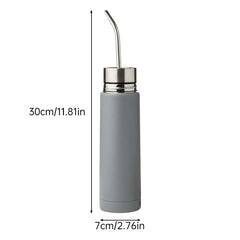 South American Mate Tea Travel Mug - Brazilian Filter Straw, Insulated Bullet Bottle, 3-in-1 Portable Mate Gourd Kit