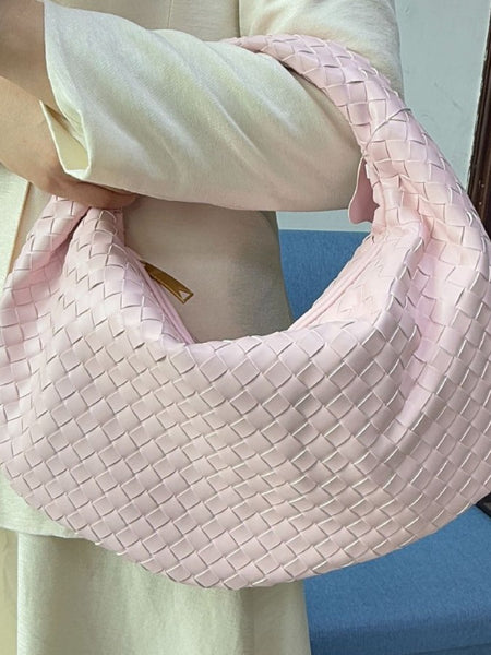Large size women's woven bag large capacity hand-held armpit bag women's bag