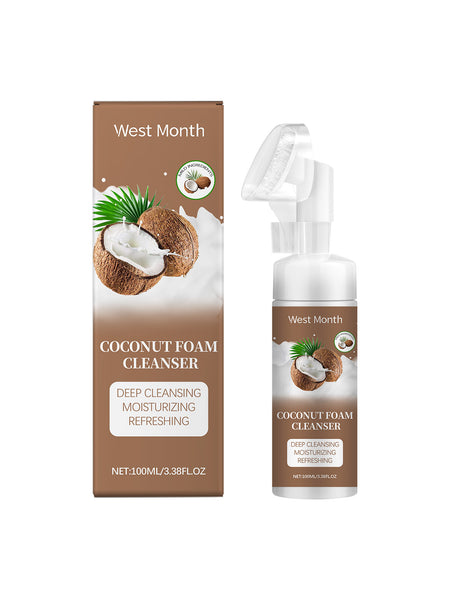 West&Month Coconut Foam Cleanser Gentle Pore Cleanser Refreshing Moist Cleanser