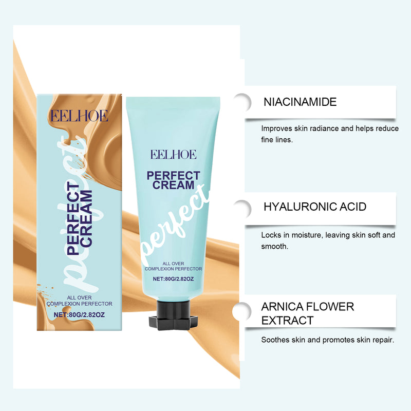 EELHOE Skin Tone Concealer, Covers Blemishes, Dullness, Naturalness, Lightness, Moisture, Clarity, And Long-Lasting Makeup