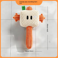 Dog Hammer Toy Self-Entertainment Durable Chew Rope Knot with Sound for Small Dogs, Golden Retriever, Teddy Pet Supplies