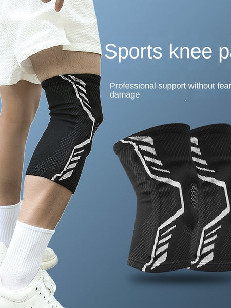 Outdoor sports basketball knee pads sports support spring compression cycling running summer thin breathable knitted sports protective equipment