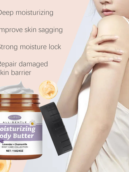 WoodSleep Lavender And Chamomile Body Butter Moisturizer Deeply Hydrates And Moisturizes All Over The Skin