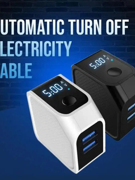 LED Display Intelligent Fast Charging Head Power Adapter Automatic Power-Off Dual USB Cell Phone Charger Quick fast charging