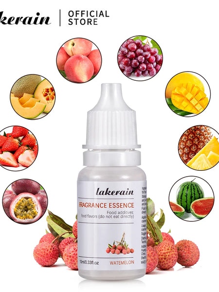 Lip Gloss DIY 10ml Pure Fruit Fragrance Oil Diffuser Essential Oils Strawberry Flavoring Oil For Soap Making Lipgloss Essence