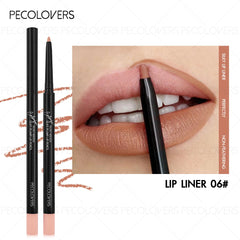 1PC Vibrant Colors Lipner Pen  Colorfast, Easy to Color, Waterproof, Lip Liner, Not Sticky, Lightness, Portable Travel Makeup
