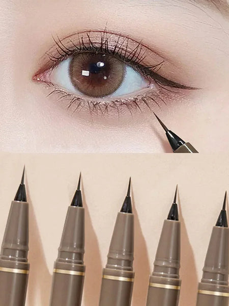 Ultra Thin Black Brown Lower Eyelash Eyeliner Pen Waterproof Lasting Smooth Lying Silkworm Eyes Liner Pencils Eye Makeup Tools