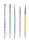5Pcs Nails Art Dotting Pen Nails Brushes For Nails Art Accessories Tools Kits Nail Supplies For Professionals Manicure Set