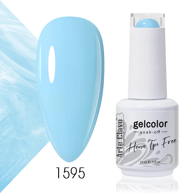 Arte Clavo Rose Red Color Series 15ml Gel Nail Polish Hot Sale Long Lasting Soak Off Varnish Hybrid Nail Art Top Bsae Maincure