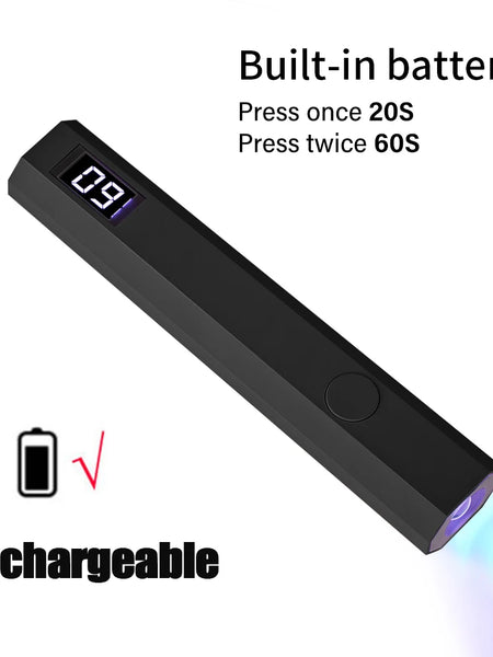 YIKOOLIN Mini Handheld UV Light Fast Gel Nail Drying Lamp for Home Salon Tools Professional Nail Phototherapy Flashlight Pen