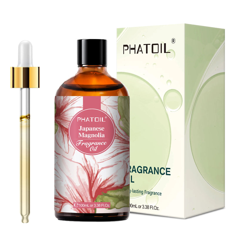 PHATOIL 100ml Oud Warmth Fragrance Oil For Diffuser Aromatherapy White Santa Teakwood Vanilla Amber Japanese Magnolia Aroma Oils