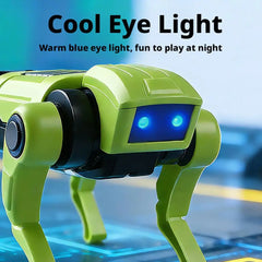 Cartoon DIY Assembly Dog Rc Robot Remote Control Mechanical Toy Science Teaching Assembling Model Electric Toys Kids Gifts