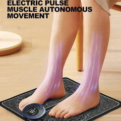 EMS Foot Massager Rechargeable Massage Pad Foot Relaxation Pad Electric Foot Massage Tools Promote Blood Circulation
