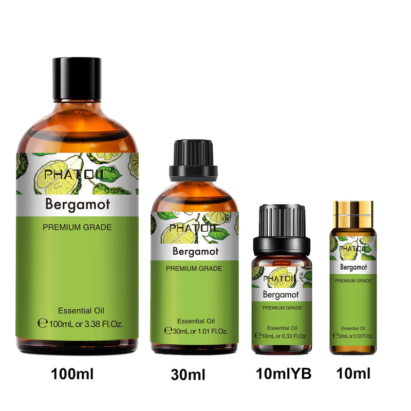 PHATOIL 1PCS Vanilla Peppermint Bergamot Eucalyptus Essential Oil 10ml/30ml/100ml Natural Plant Aromatherapy Essential Oils