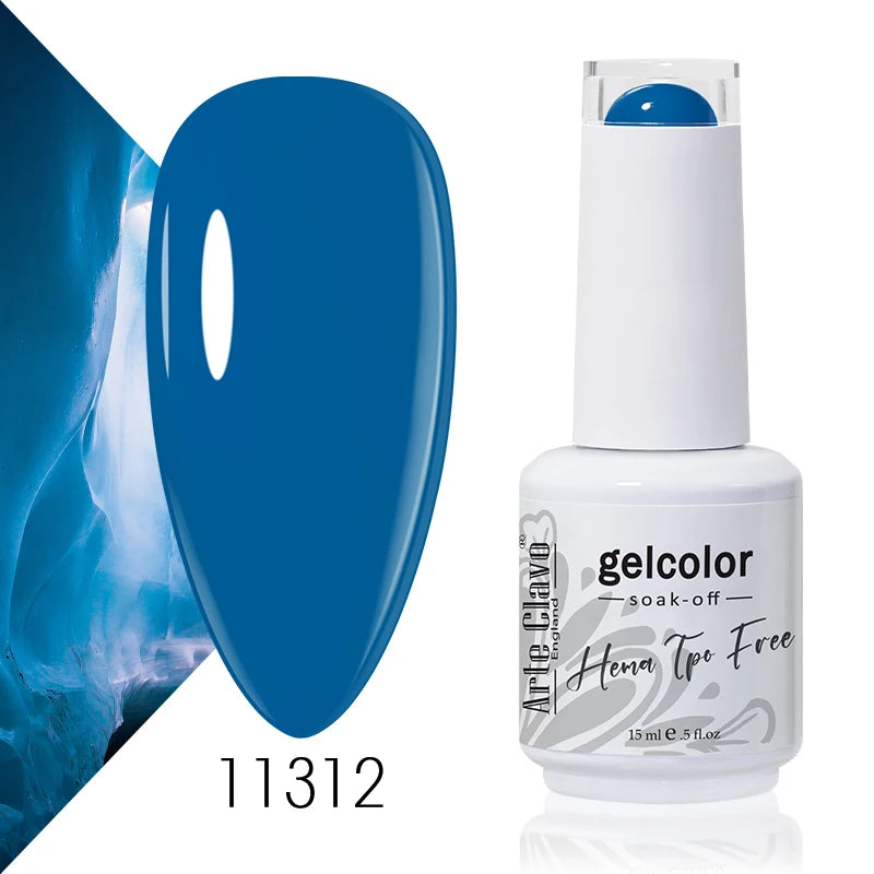 Arte Clavo Rose Red Color Series 15ml Gel Nail Polish Hot Sale Long Lasting Soak Off Varnish Hybrid Nail Art Top Bsae Maincure