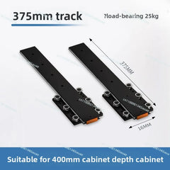 Invisible Damping Drawer Track for Jewelry Display Cabinet — Soft-Close Bottom-Mounted Slide