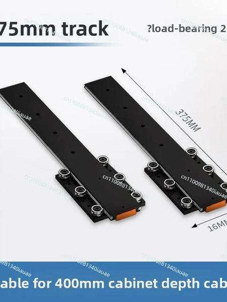 Invisible Damping Drawer Track for Jewelry Display Cabinet — Soft-Close Bottom-Mounted Slide