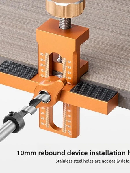 Cabinet Door Installation Jig — 2-in-1 Bidirectional Scale Drilling & Rebounding Positioning Tool, 3 Kit Options