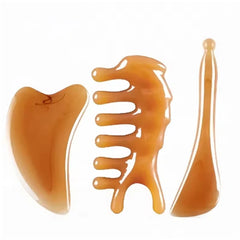 Skin Scraping Resin Guasha Massage Board Face Eye SPA Massager Plate For Neck Back Body Legs Hands Promote Blood Circulation