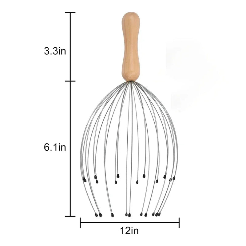 Head Massager Head Scratching Octopus Scalp Pet Head Massage Non Soul Extractor Divine Tool Extracting Healthy Hair Itch Relieve