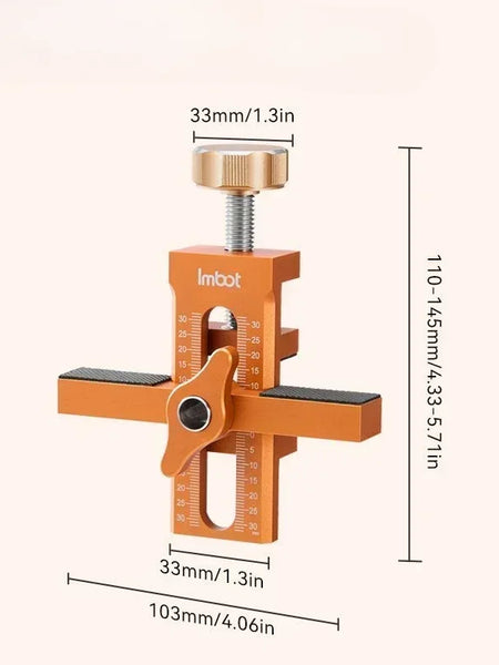 Woodworking Cabinet Door Installation Jig,Door Panel Installation Rebounding Device Drilling Tool 2 in 1 Quick Positioning Tool