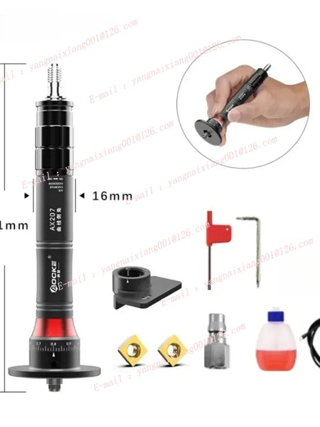 AX207 Mini Pneumatic Chamfering Machine — 45° Handheld Metal Deburring & Corner Chamfer Tool
