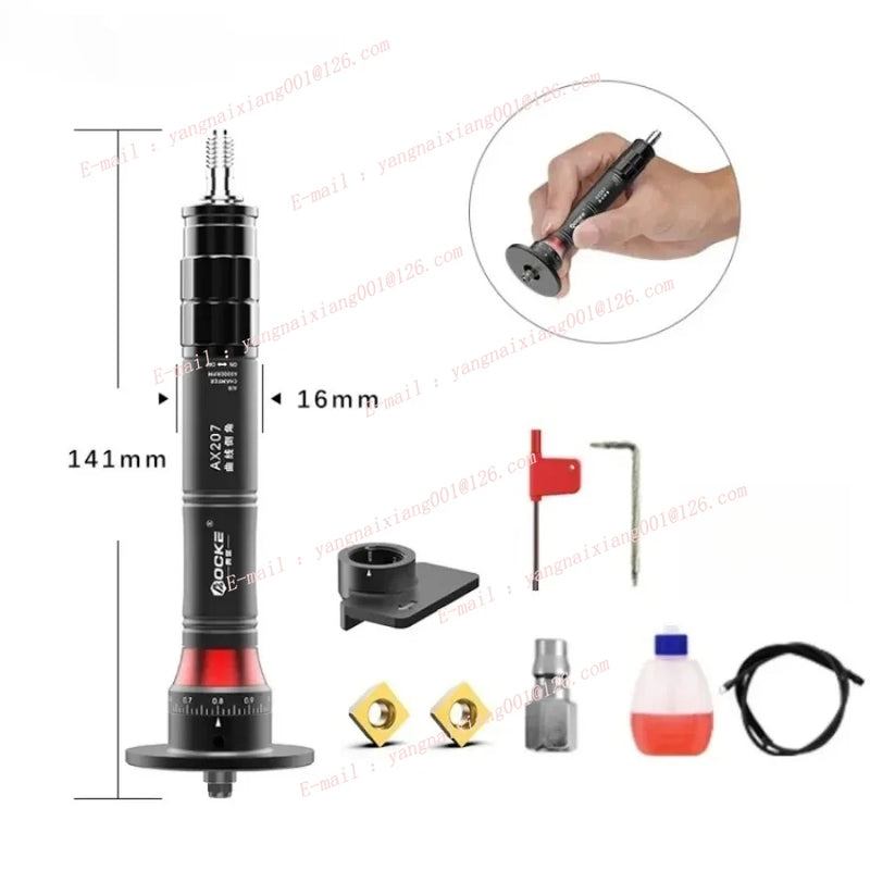 AX207 Mini Pneumatic Chamfering Machine — 45° Handheld Metal Deburring & Corner Chamfer Tool